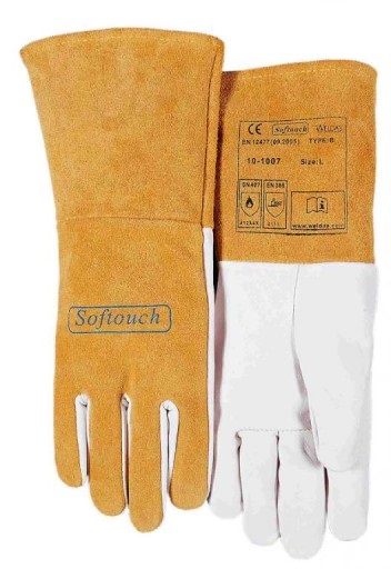 Rękawice SPAWALNICZE TIG soft WELDAS z mankietem L