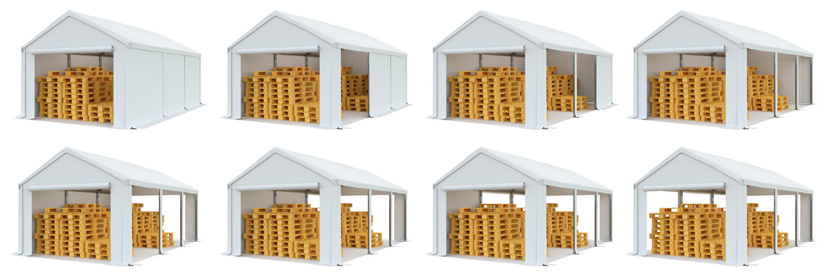 namiot garażowy magazynowy 4x6m Producent Rot Service