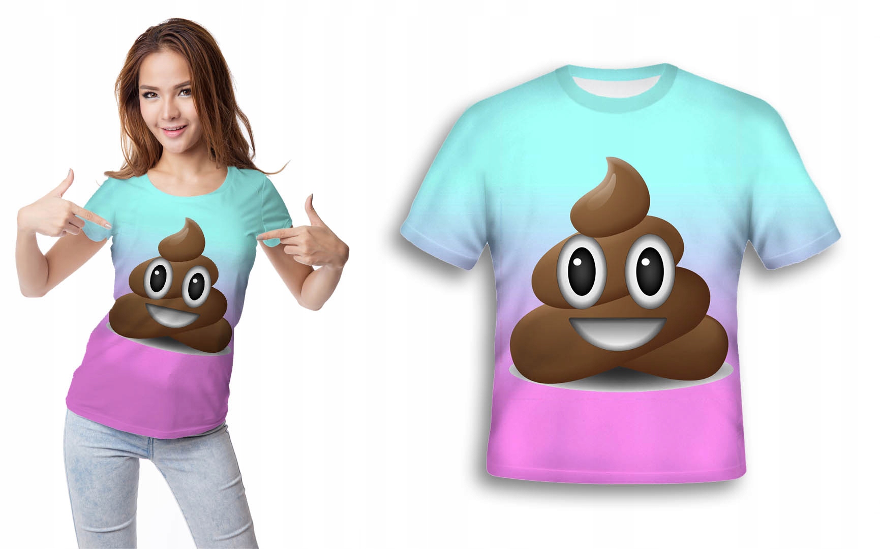 

Koszulka 3D Fullprint T-shirt Lody M Trwała Modna