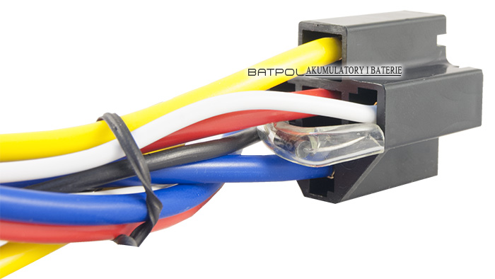 GNIAZDO PODSTAWA PRZEKAZNIKA Z KABLEM 12-24V DIODA Producent części Batpol