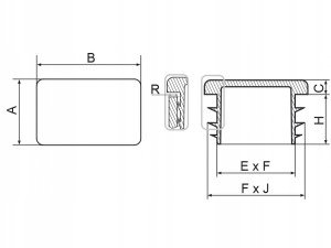 70x30 -100 szt. ZAŚLEPKI DO PROFILI ZATYCZKI Kod producenta Z70X30CZ