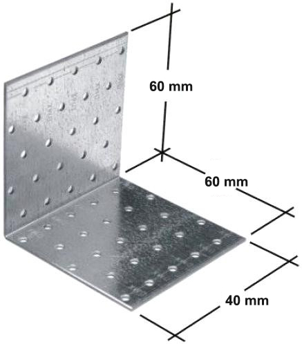 

Kątownik Łącznik Ciesielski Montażowy 60x60x40mm