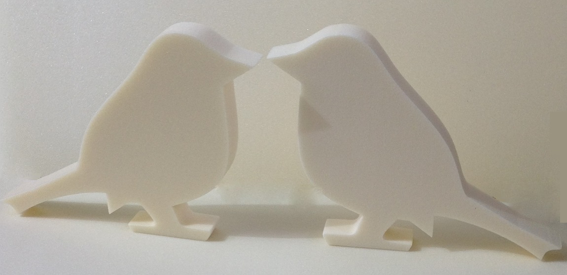 Ozdoba Ozdoby ze styroduru Wróbel 2 szt Marka bez marki