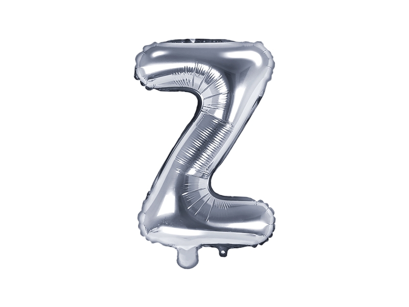 

Balon foliowy Litera Z 35cm, srebrny