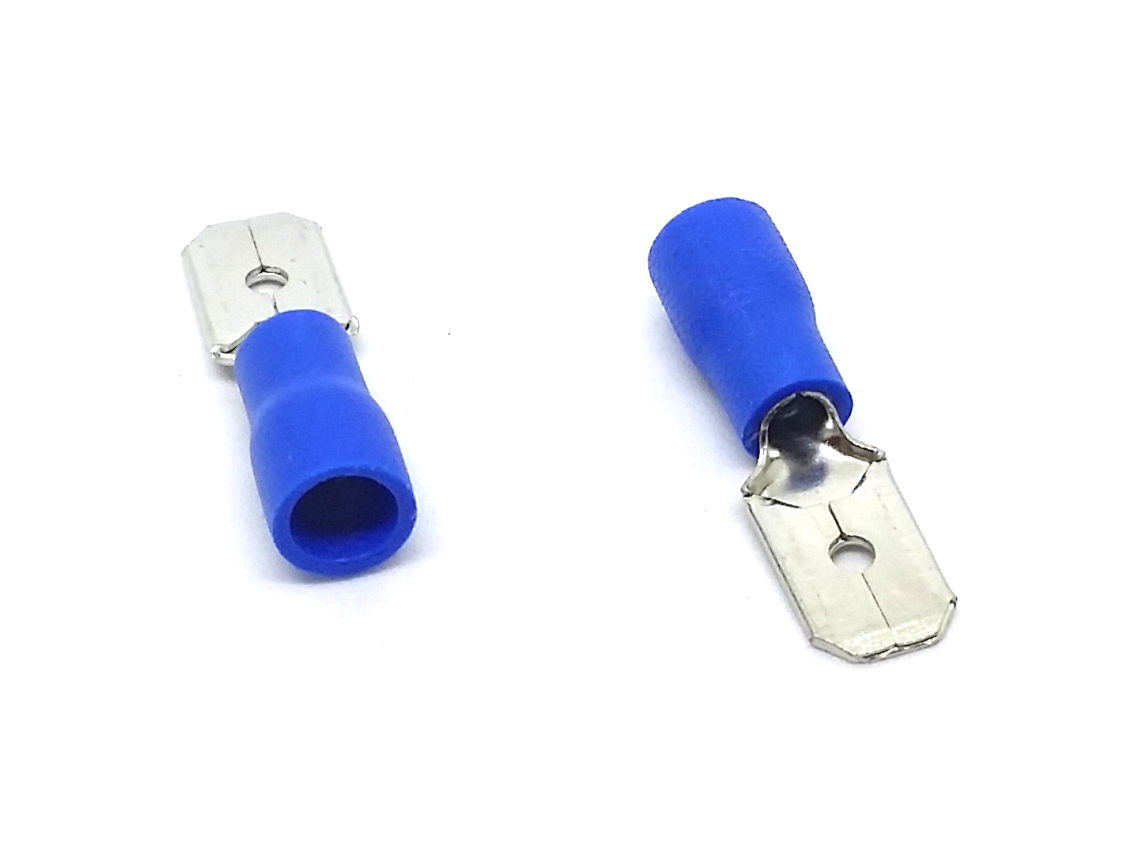 Konektor izolowany 6,4mm, 0,8mm, 2,5m2 100 sztuk