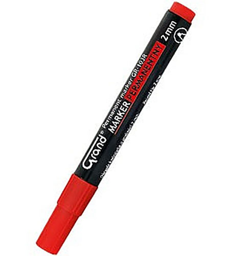 

Marker Permanentny Grand Wodoodporny Okrągły Czerw