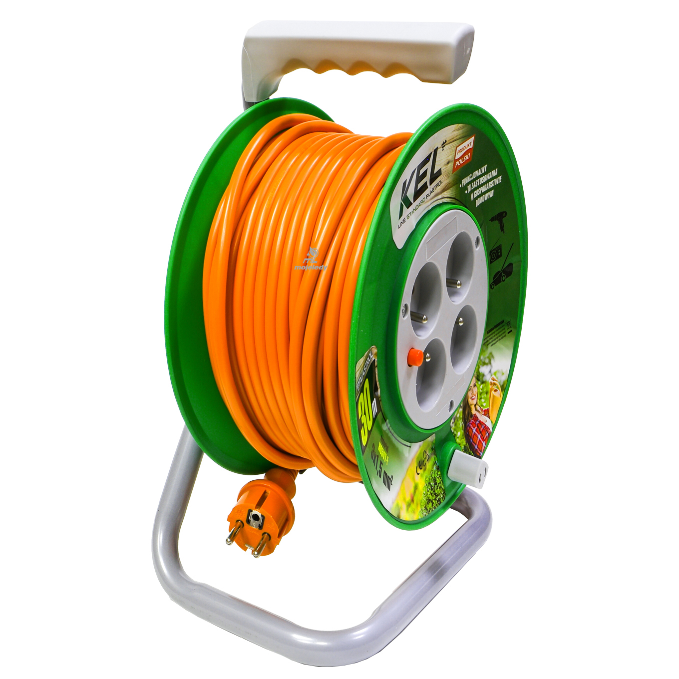 predlžovač záhradných bubnov 3x1,5 Kel 30 m