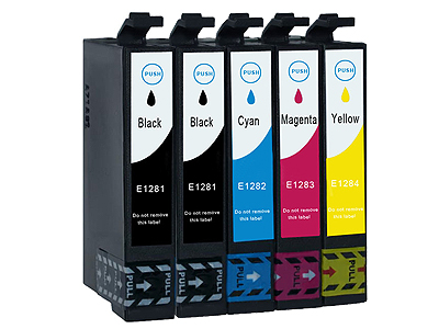 

5x Tusze Do Drukarki Epson Stylus SX235W 420W 130
