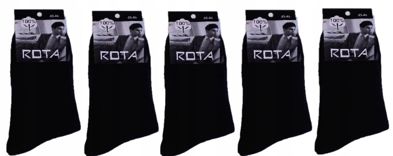 

5 par Skarpety Skarpetki Rota 95% Bawełna 43-46