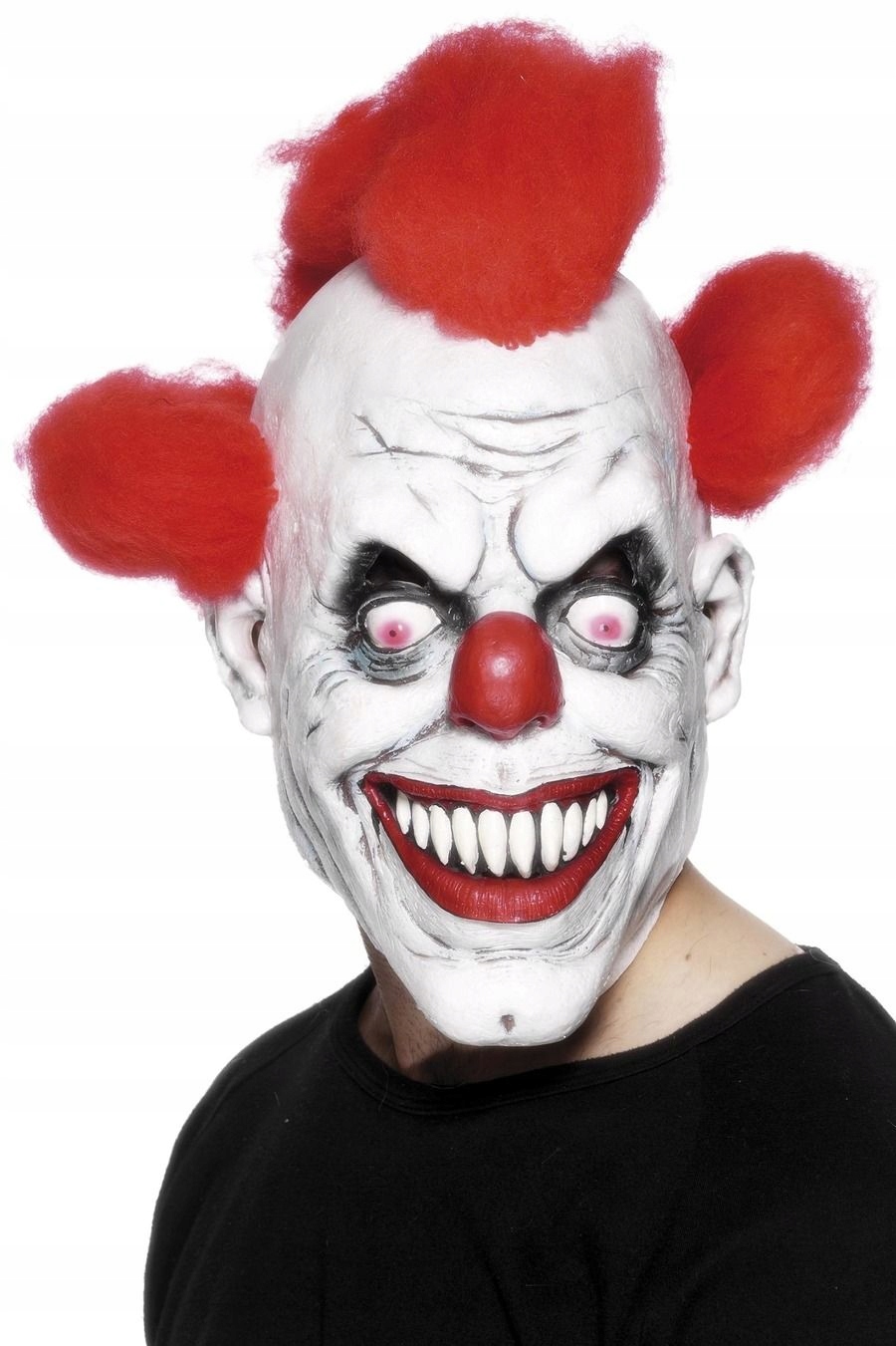 

Maska Klaun z peruką Clown Halloween Zły nawiedzon