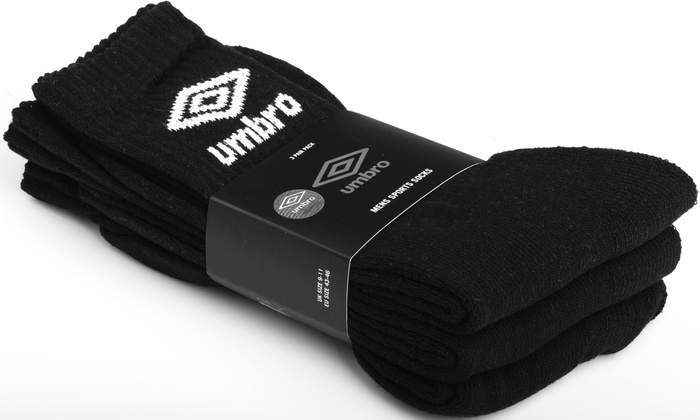 

Skarpety Skarpetki frotte Umbro 9 Par czarne 43-46