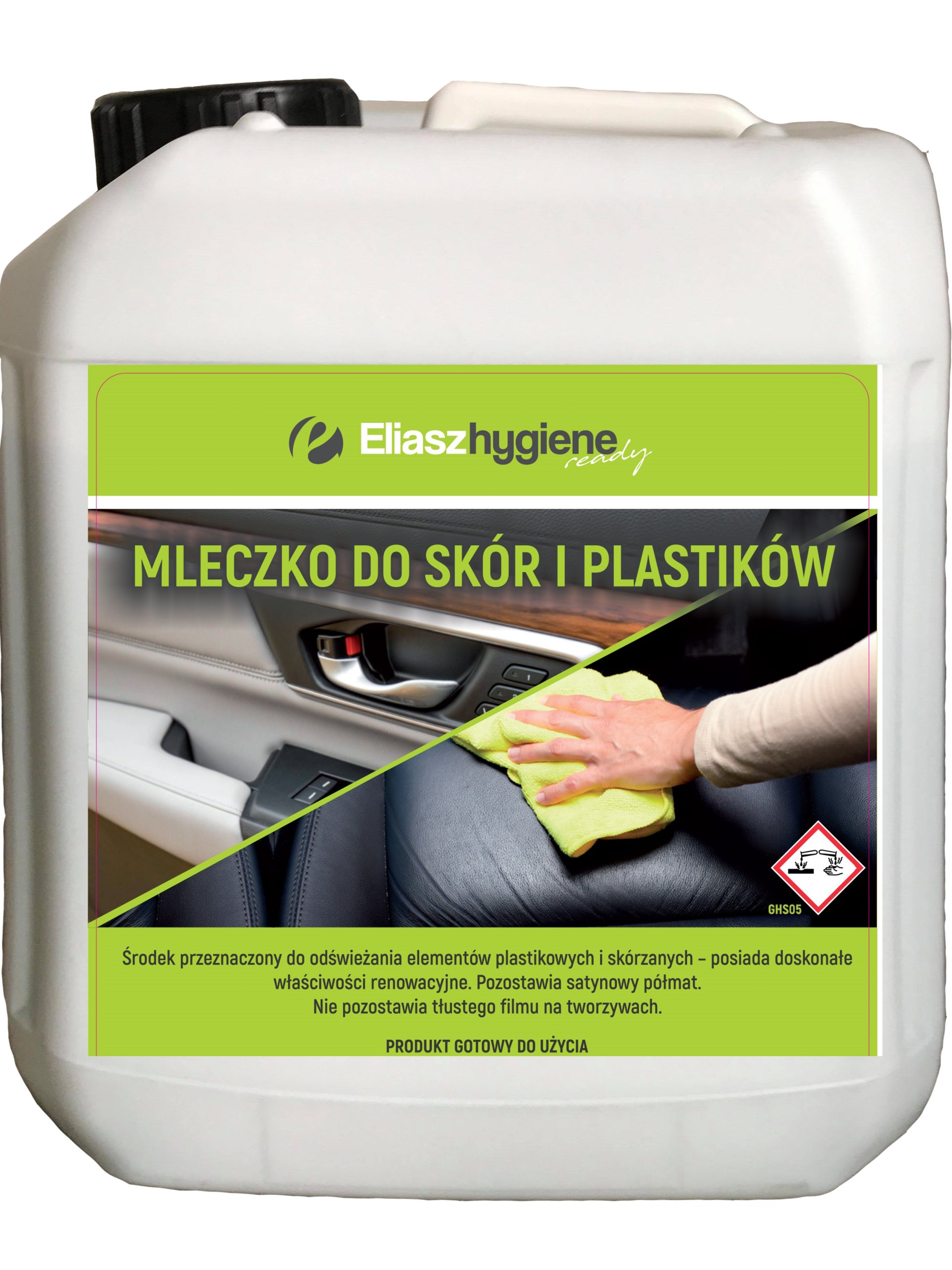MLECZKO DO CZYSZCZENIA SKORY I PLASTIKU ELIASZ 5L