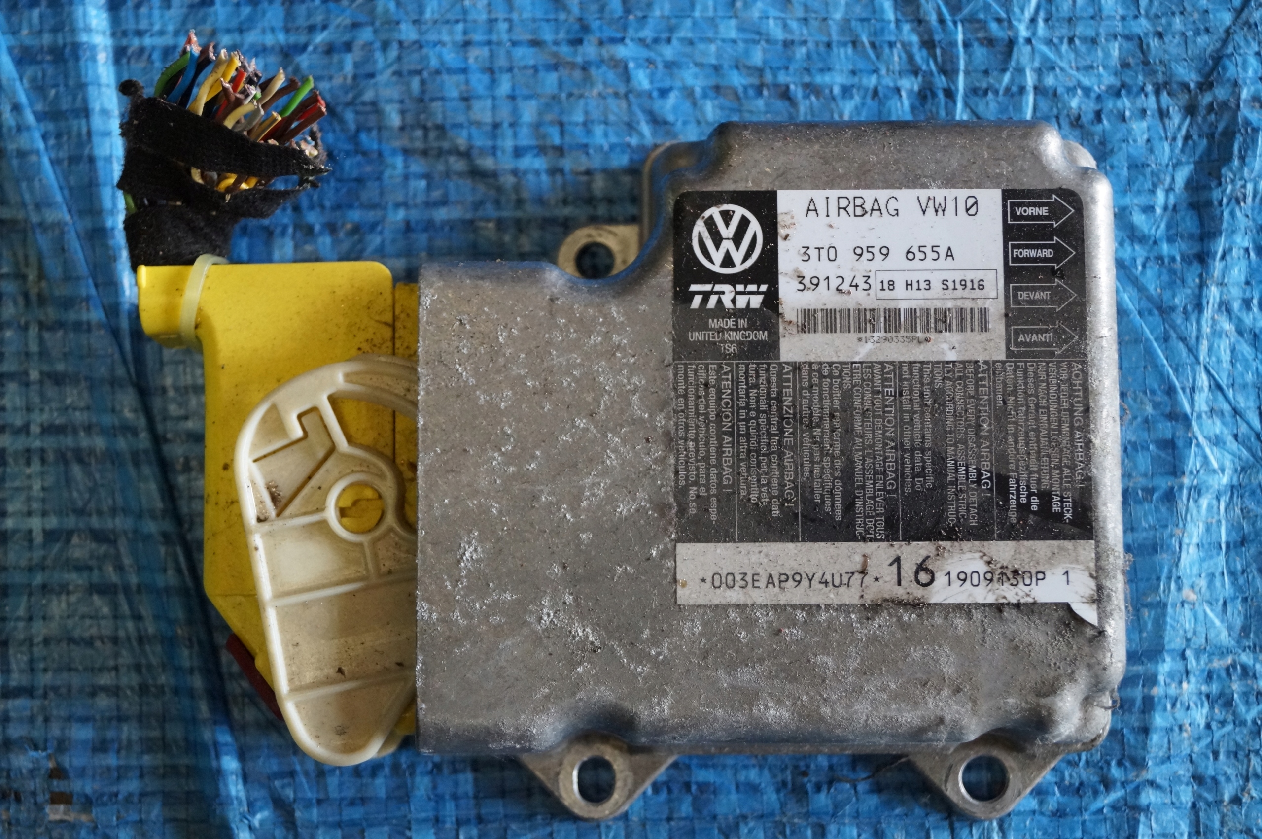 SKODA SUPERB II MODUŁ SENSOR AIRBAG 3T0959655A