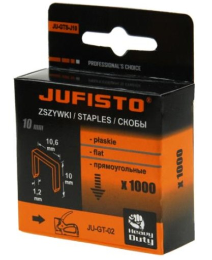 

Zszywki Typu J 10 x10.6x1.2 mm 1000 szt Do Takera