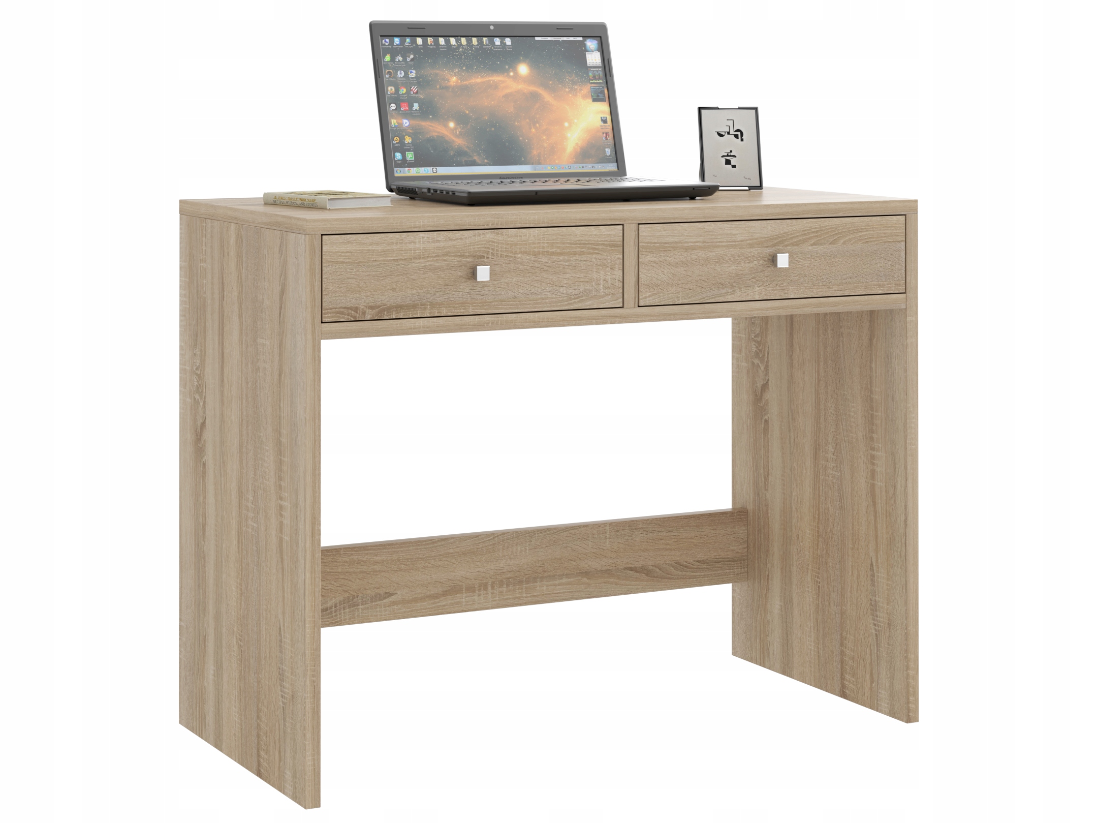 BIURKO KOMPUTEROWE SZKOLNE LAPTOP MEGA 2 SONOMA Szerokość mebla 100 cm