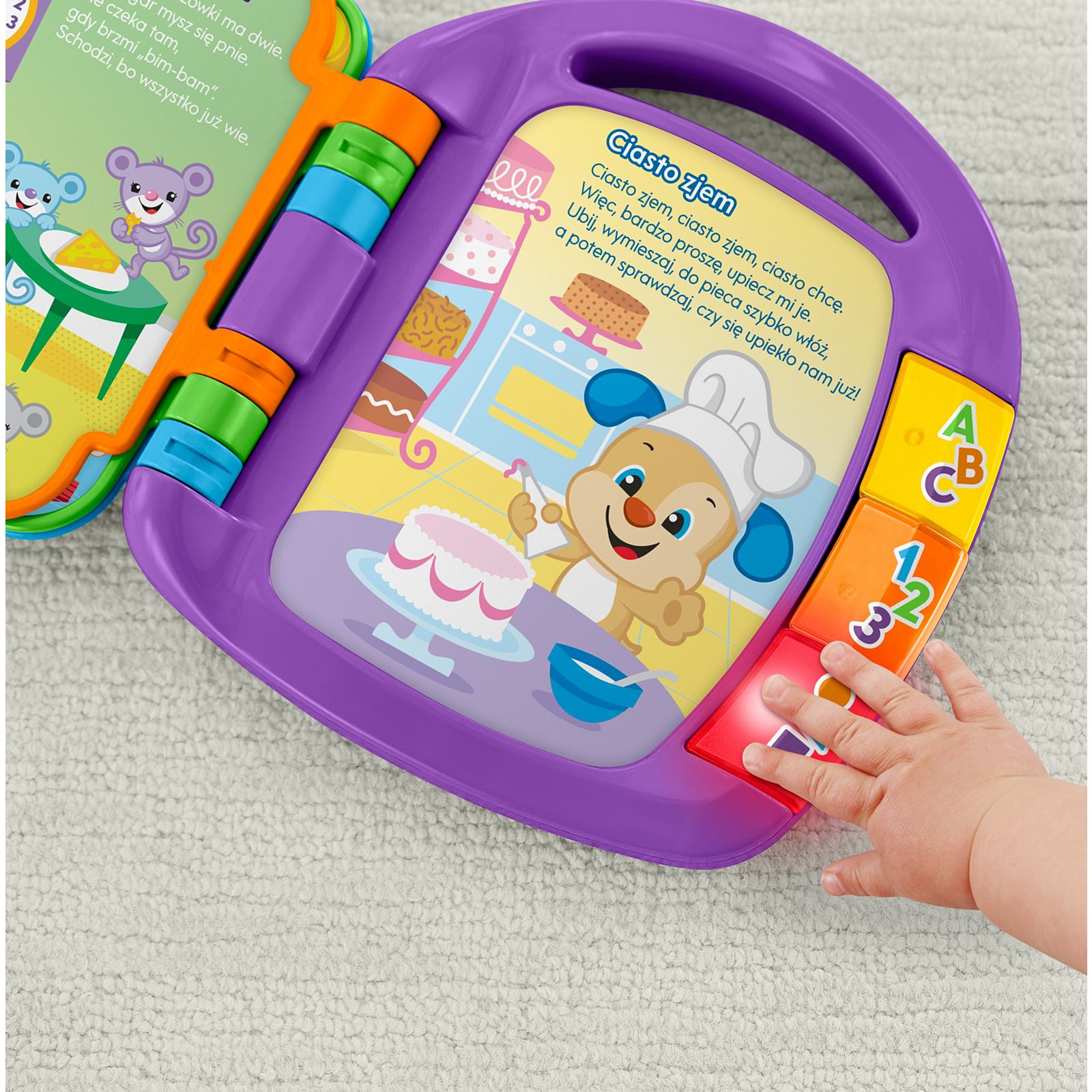 FISHER PRICE KSIĄŻECZKA Z WIERSZYKAMI FRC70 Materiał papier plastik inny