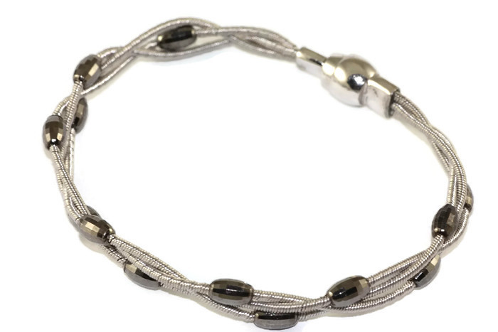 Krásný Stříbrný Náramek, Kolečko, Italská Kolekce!