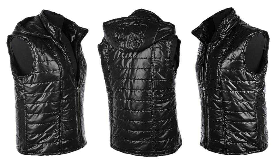 KAMIZELKA PIKOWANA Z KAPTUREM BEZRĘKAWNIK M 38 Rozmiar 38