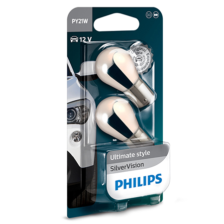 

Philips Żarówki PY21W SilverVision efekt chromu