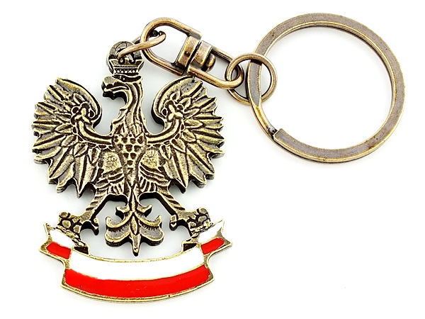 Brelok Orzeł w koronie Flaga Polska - 183 ox Płeć uniseks