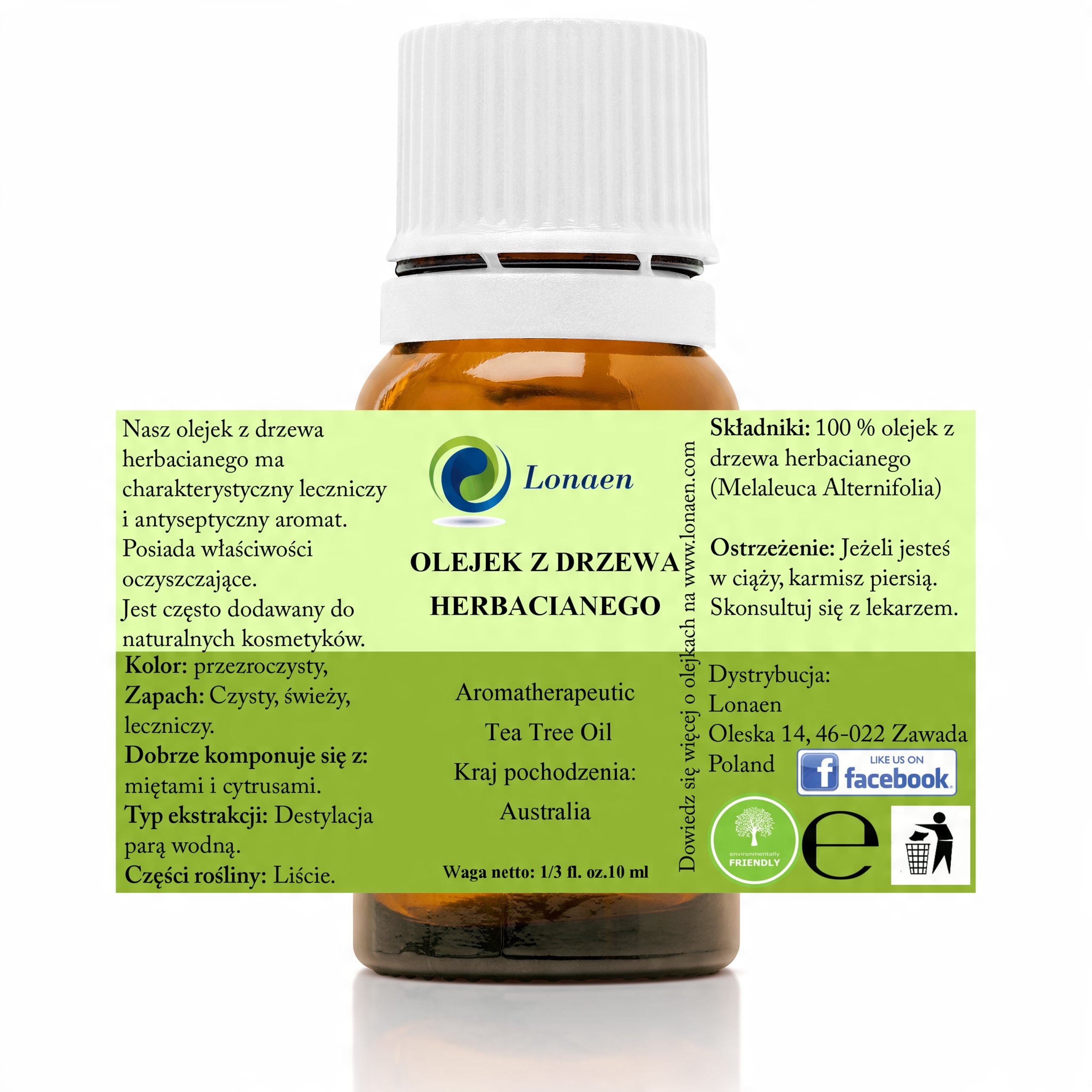 

Olejek Z Drzewa Herbacianego Tea Tree 10 ML Leczy