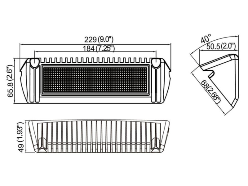 Mocna Lampa 90 LED kątowa zewnętrzna Jacht Łódź 12v 24v do weranda markiza Marka Inna