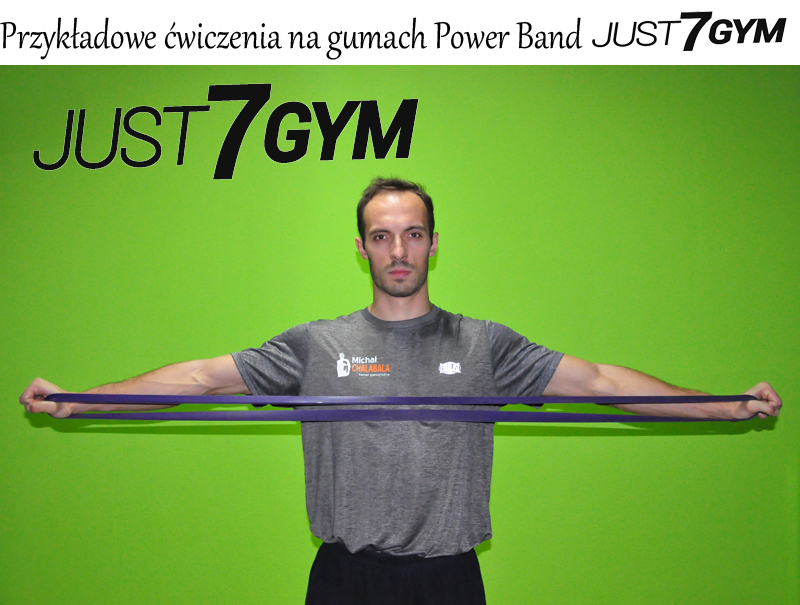 GUMA POWER BAND TAŚMA OPOROWA FITNESS 36-46KG Marka Just7Gym