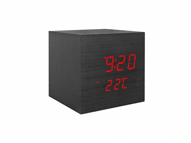 

Budzik Kostka Led Z Termometrem Reaguje Na Dźwięk