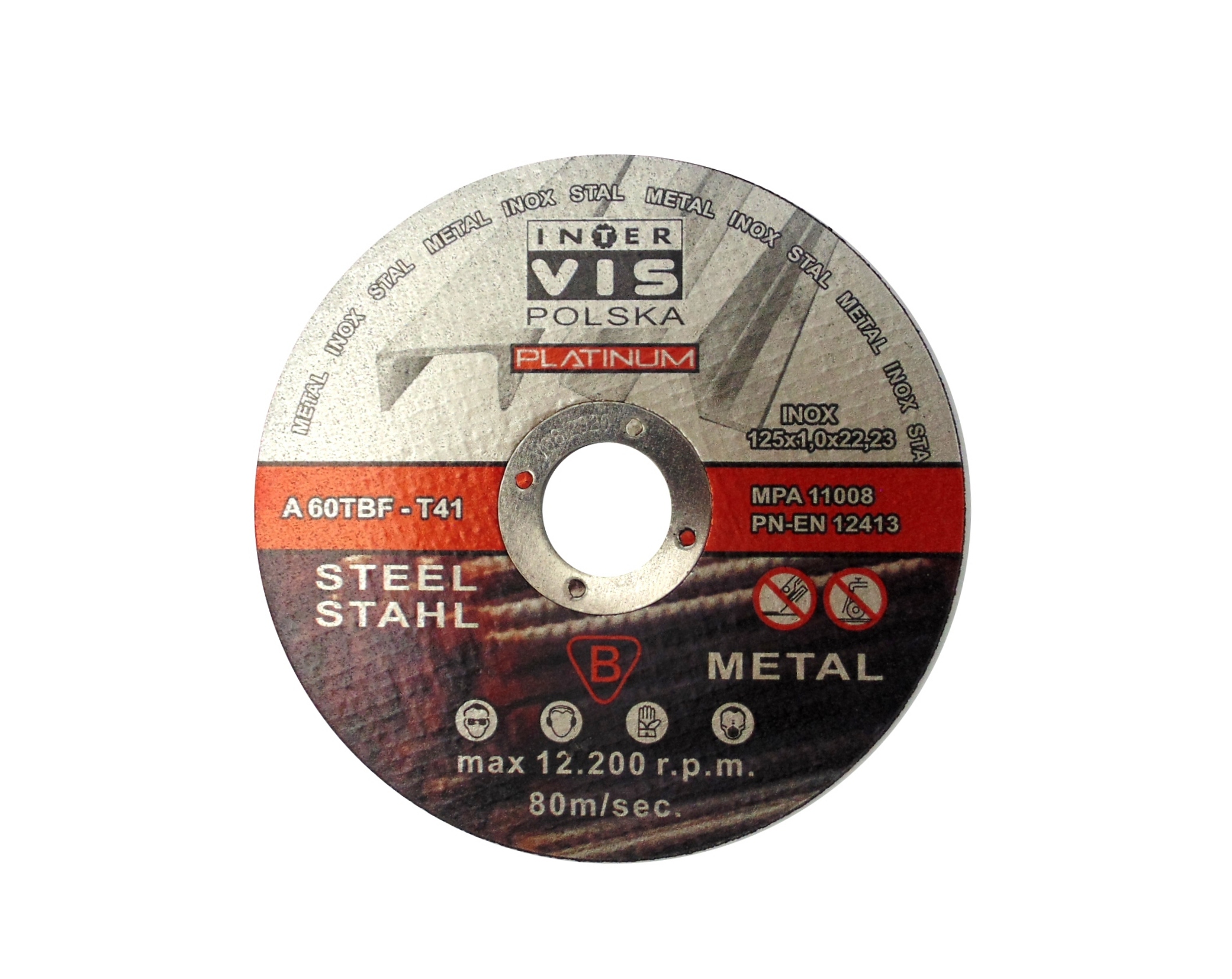 

Inter Vis Platinum 125x1,0 tarcza do metalu Inox