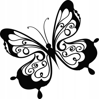 

Naklejka na ścianę z motylem Motyl 15 cm