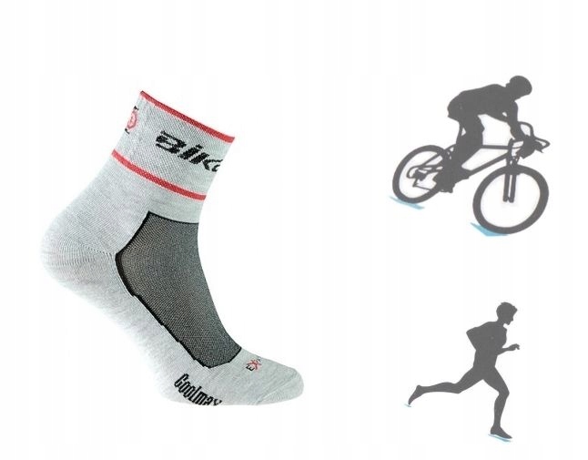 Skarpety rowerowe termoaktywne BIKE 39-42. 9 Model bike
