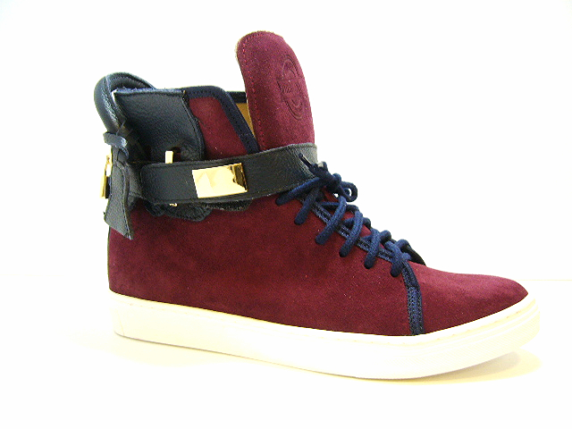 bordové kotníkové boty tenisky kožené J.w 39