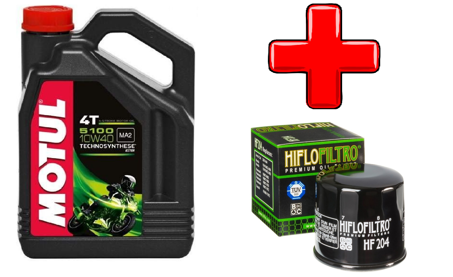 MOTUL 5100 10W40 4L + фільтр KAWASAKI VN2000 W650