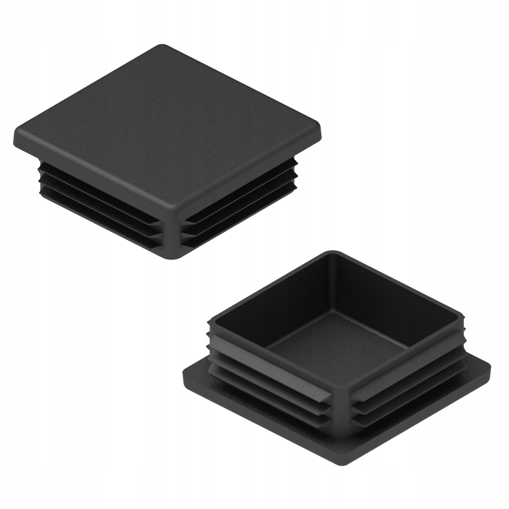 120x120 ZAŚLEPKA DO PROFILI - 1 SZT. CZARNA Długość 0.12 m