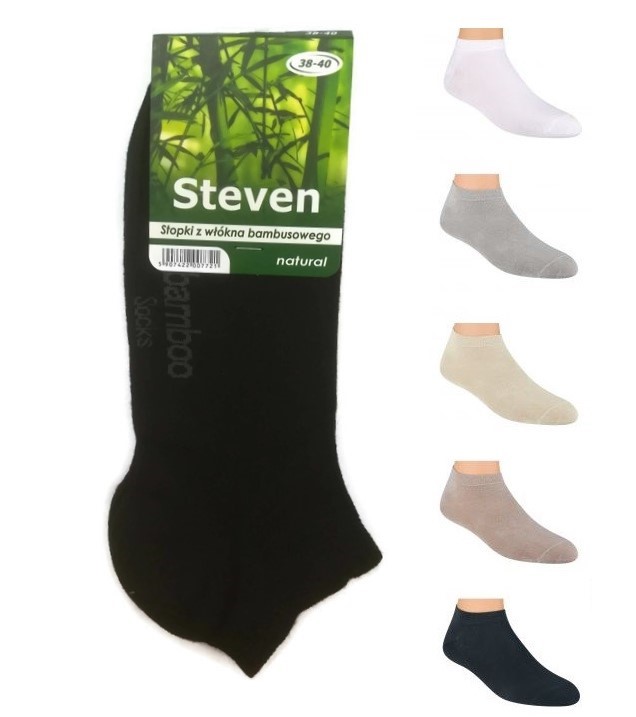 

Stopki Steven bambus antybakt. 6 par 44-46 kolory