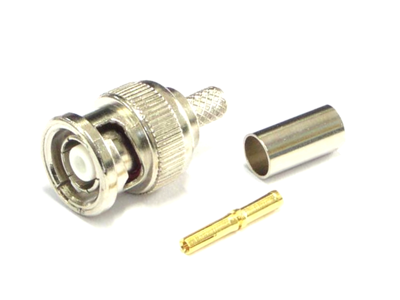 Wtyk R-bnc Bnc-rp zaciskany na kabel RG58 H155