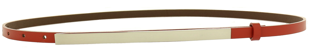 

Skórzany Pasek Damski Długa Klamra Prostokątna Kol