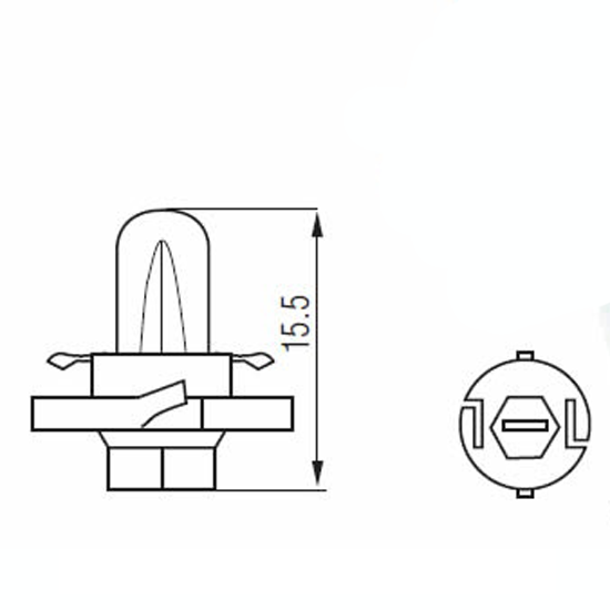 Żarówka M-TECH BX8.4D 1,2W BLACK 12V EAN (GTIN) 5901508510389