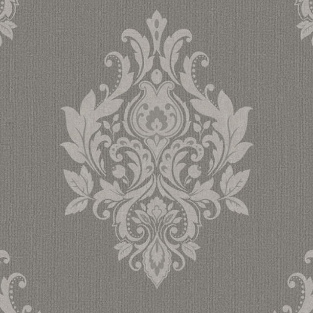 TAPETA TRENDY 56301 TAPETY GRANDECO ORNAMENT SZARY