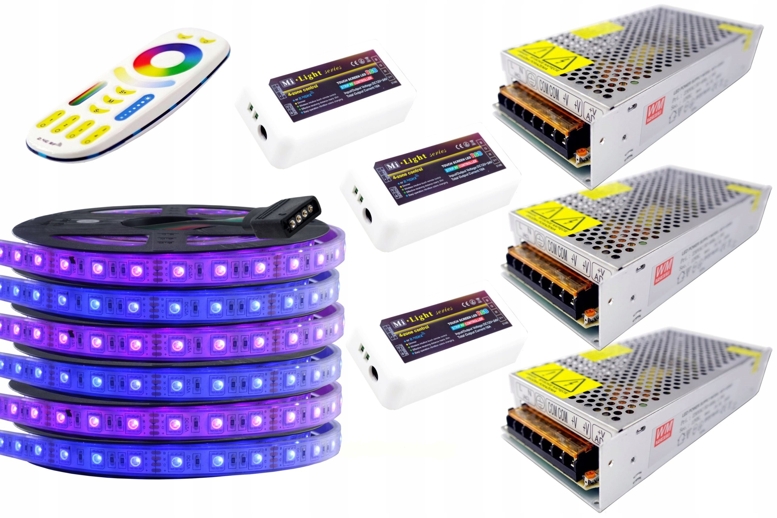 Set Led 300 Rgb 5050 IP68 Mi-Light Premium 30 m