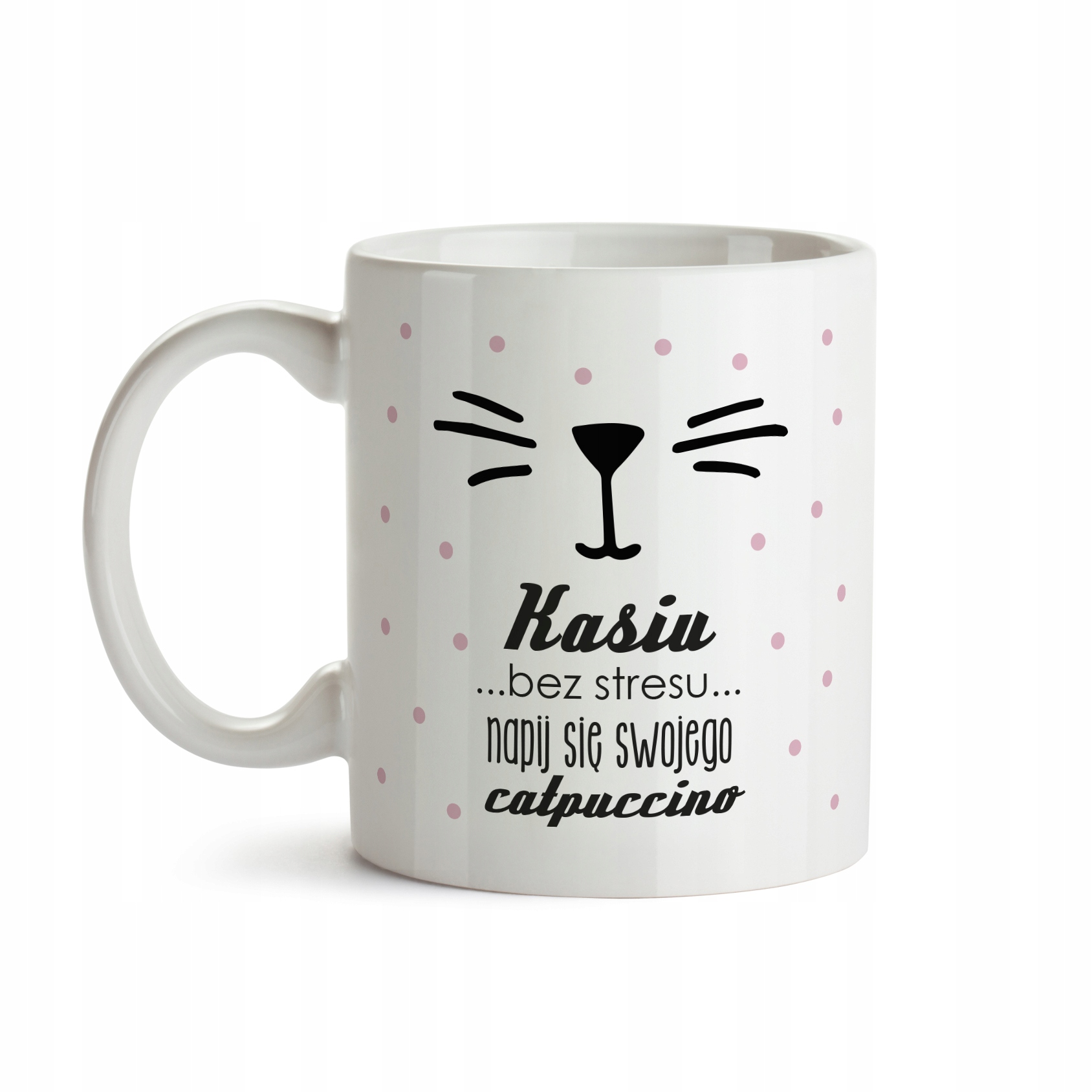 

Kubek z kotem Imię Catpuccino Cappuccino