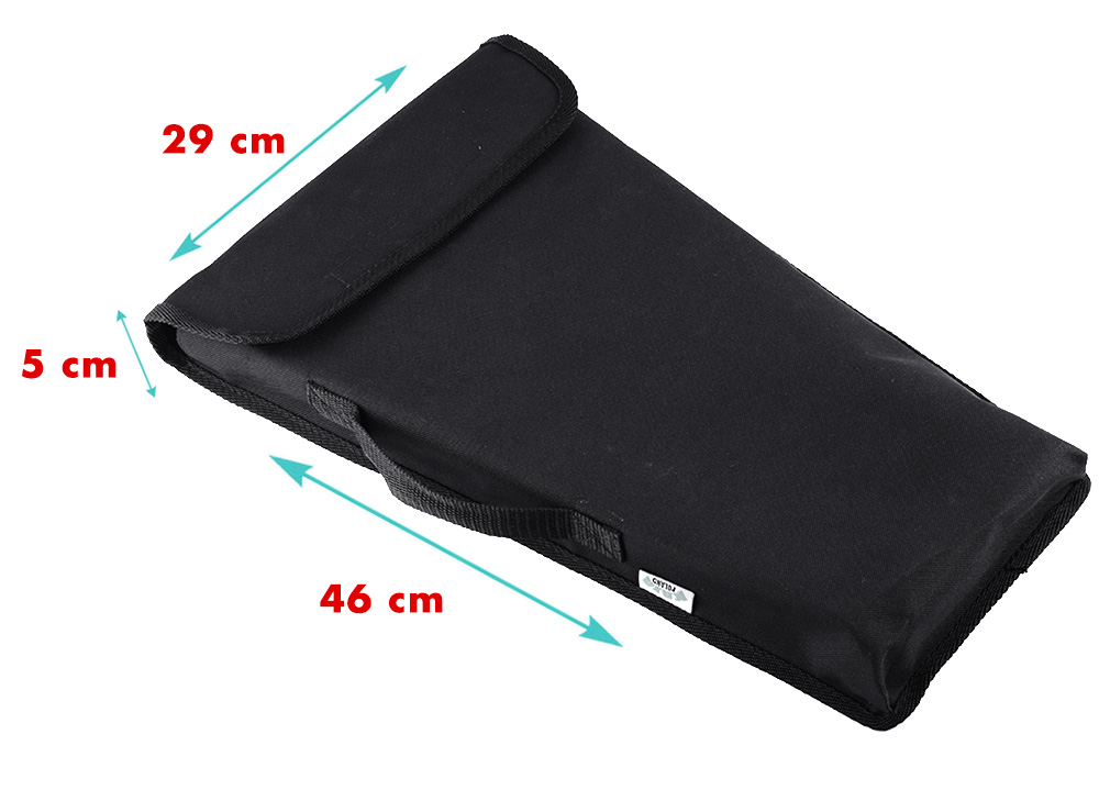 ZESTAW DZWONKI CHROMATYCZNE + POKROWIEC Cymbałki Szerokość produktu 42 cm