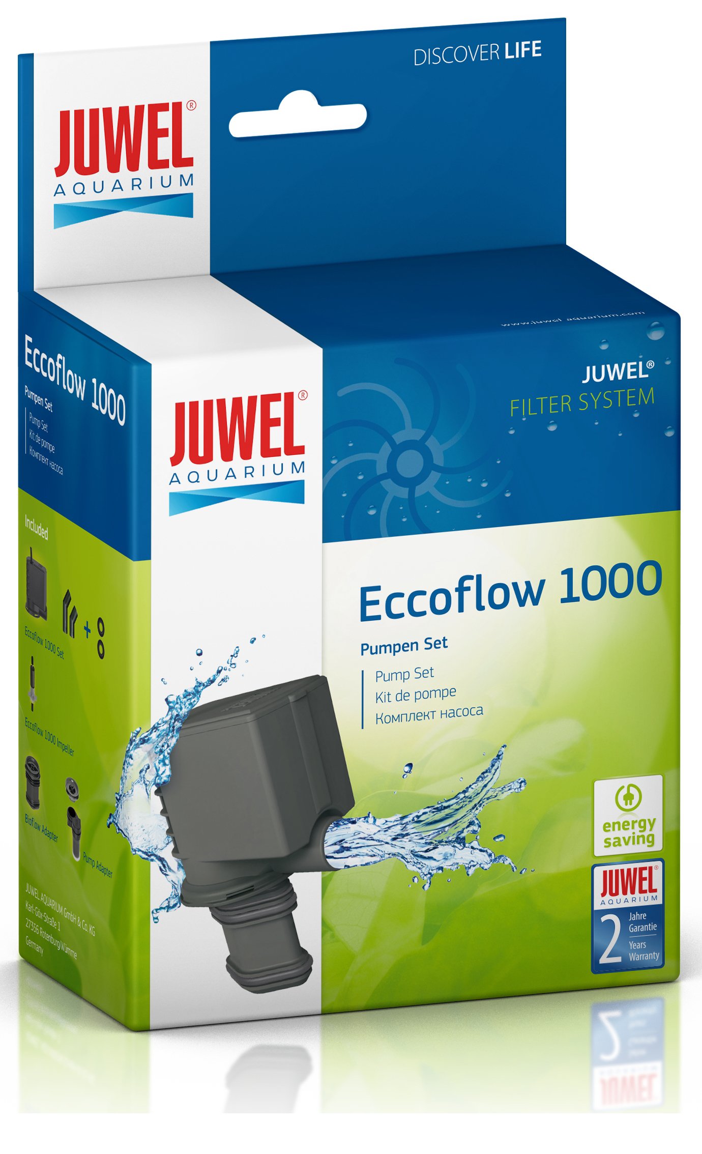 

Juwel Pompa Eccoflow 1000 l/h Moc 8W Bardzo Cicha