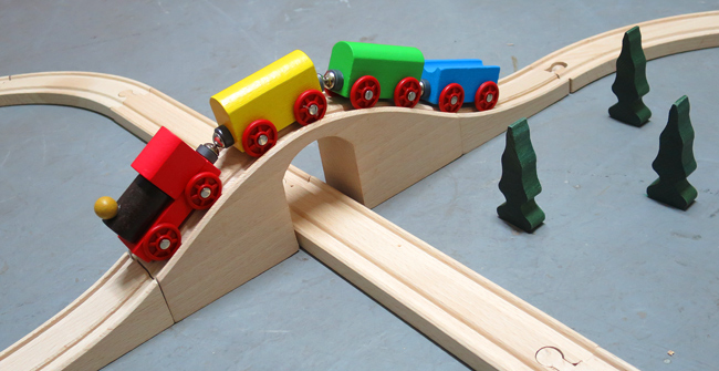 SUPER Kolejka DREWNIANA CIUCHCIA 40ELEM - PROMOCJA Bohater brak