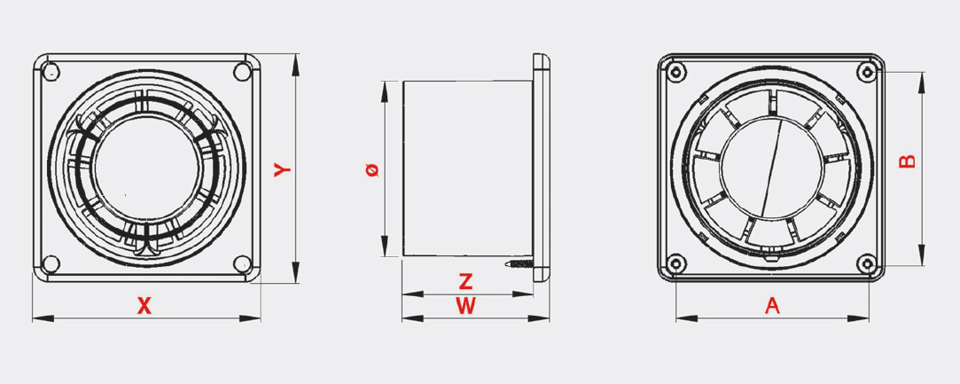 WENTYLATOR Wyciąg - AWENTA RING - WWR100 80m3/h Marka Awenta