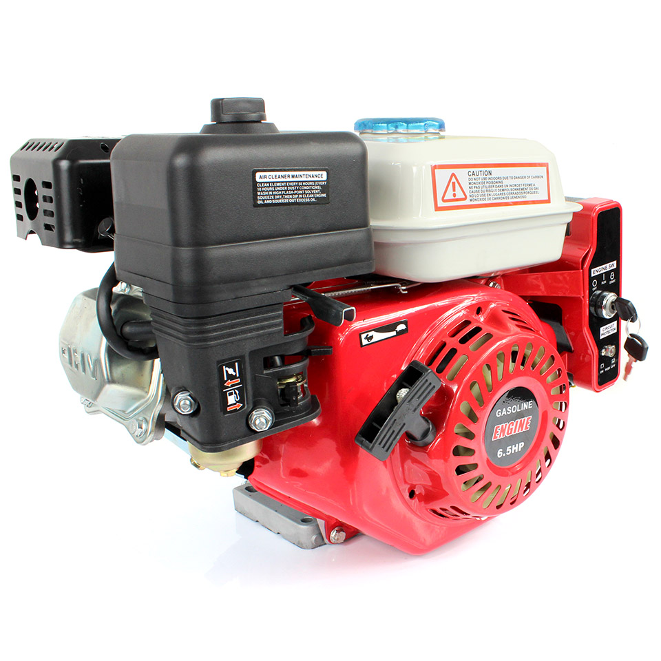 SILNIK SPALINOWY WAŁ 20mm 6,5KM ROZRUCH Z KLUCZYKA Głębokość produktu 44 cm