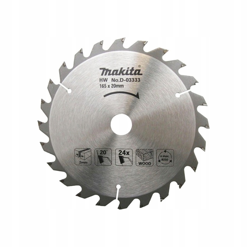 

Makita Tarcza Tnąca 165x20mm 24Z SP6000 HS6100