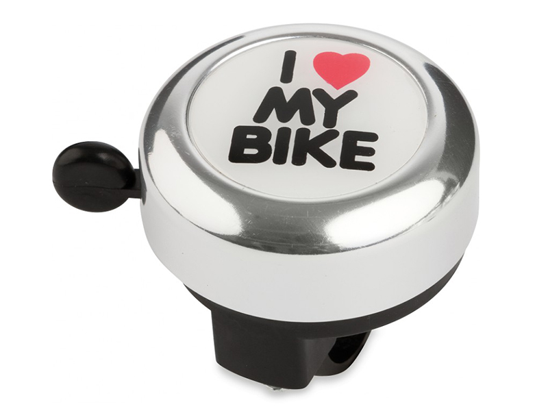 

Dzwonek Do Roweru Stalowy I Love My Bike Srebrny
