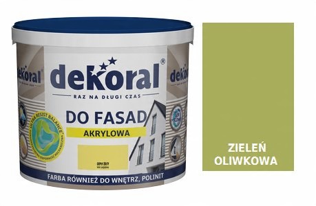 

Farba Fasadowa Dekoral Polinit Zielony Oliwkowy 5l