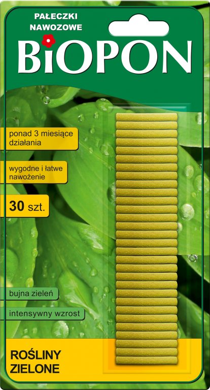

Biopon Pałeczki Nawozowe Do Roślin Zielonych